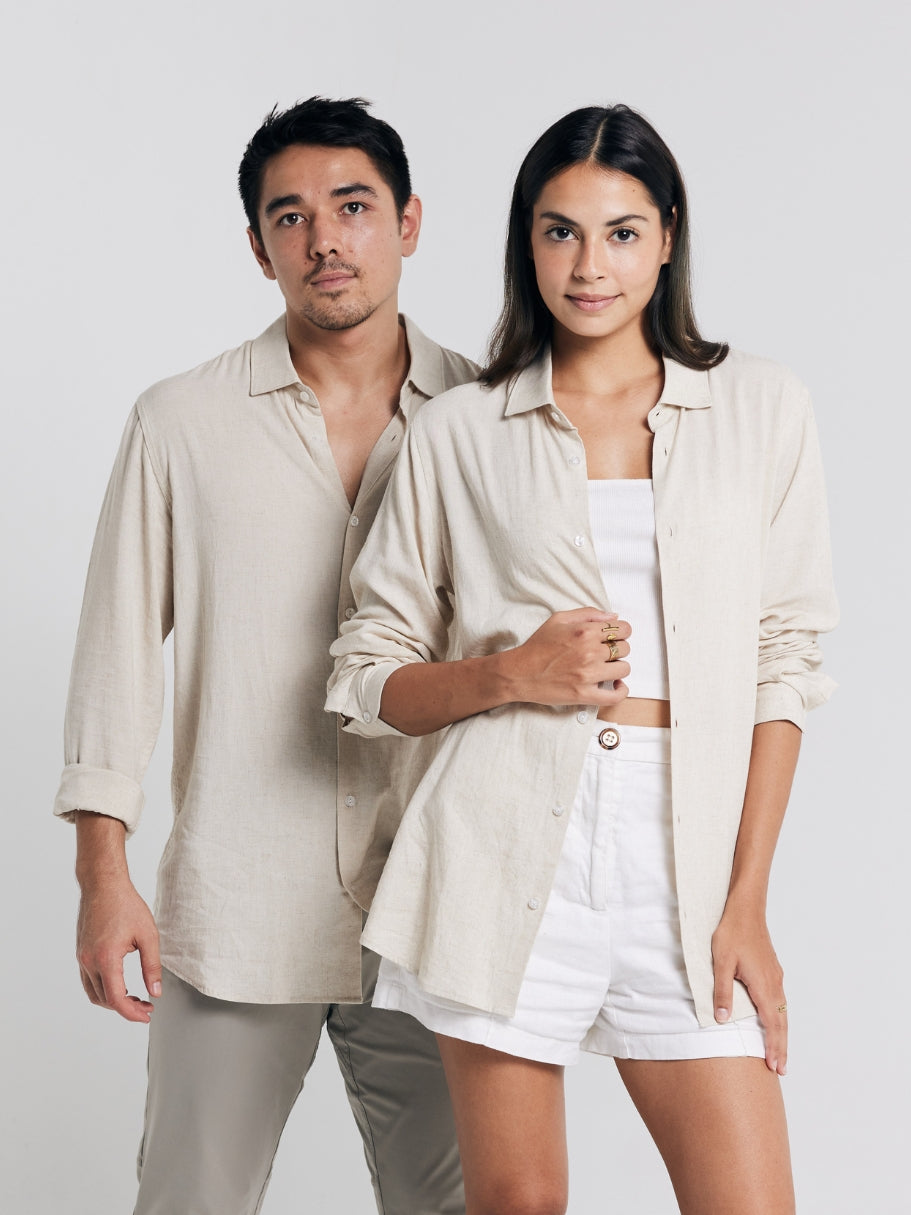 Bamboo Linen Shirt | Classic Collar