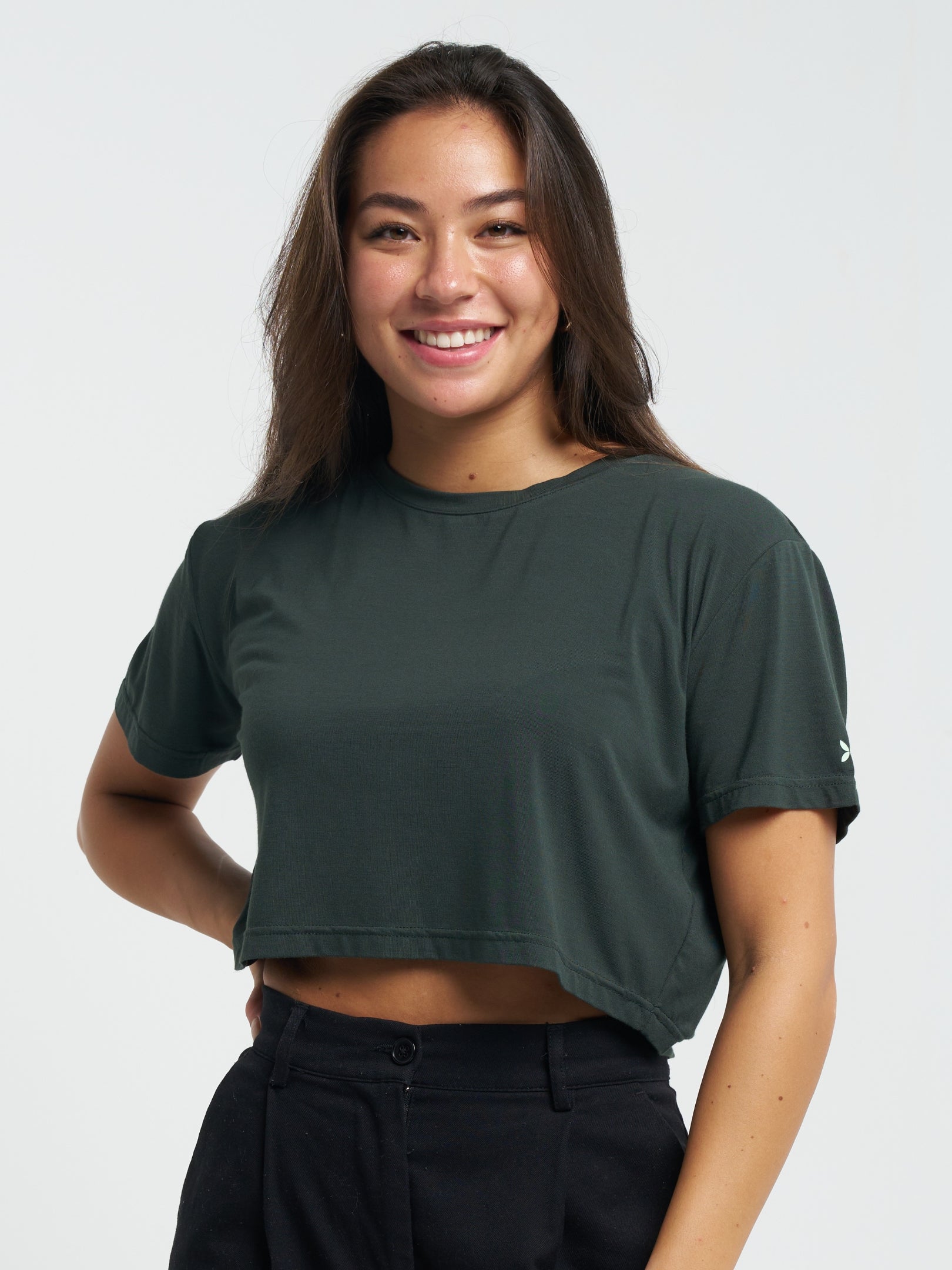 Relaxed Cropped Tee